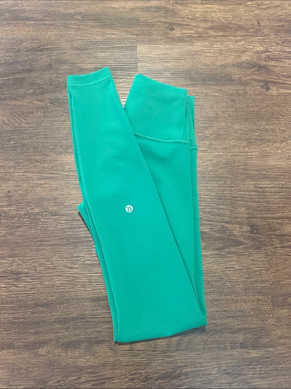 Lululemon Wunder Train 25” Heather Green Leggings